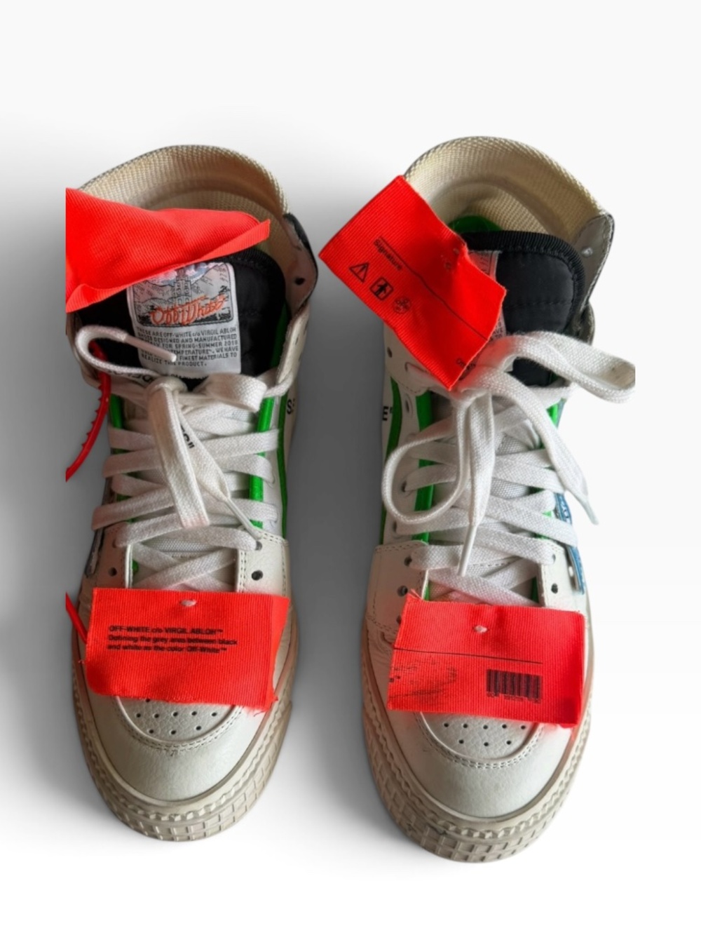 Off-White Virgil Abloh Off-Court 3.0 High Top Sneakers 35